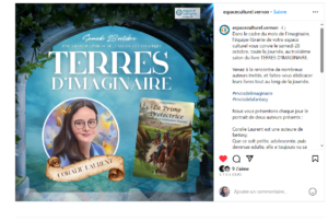 Read more about the article Dedications session at the Salon “Terres d’Imaginaire” (Land of the Imaginary) in Vernon on October 28, 2023